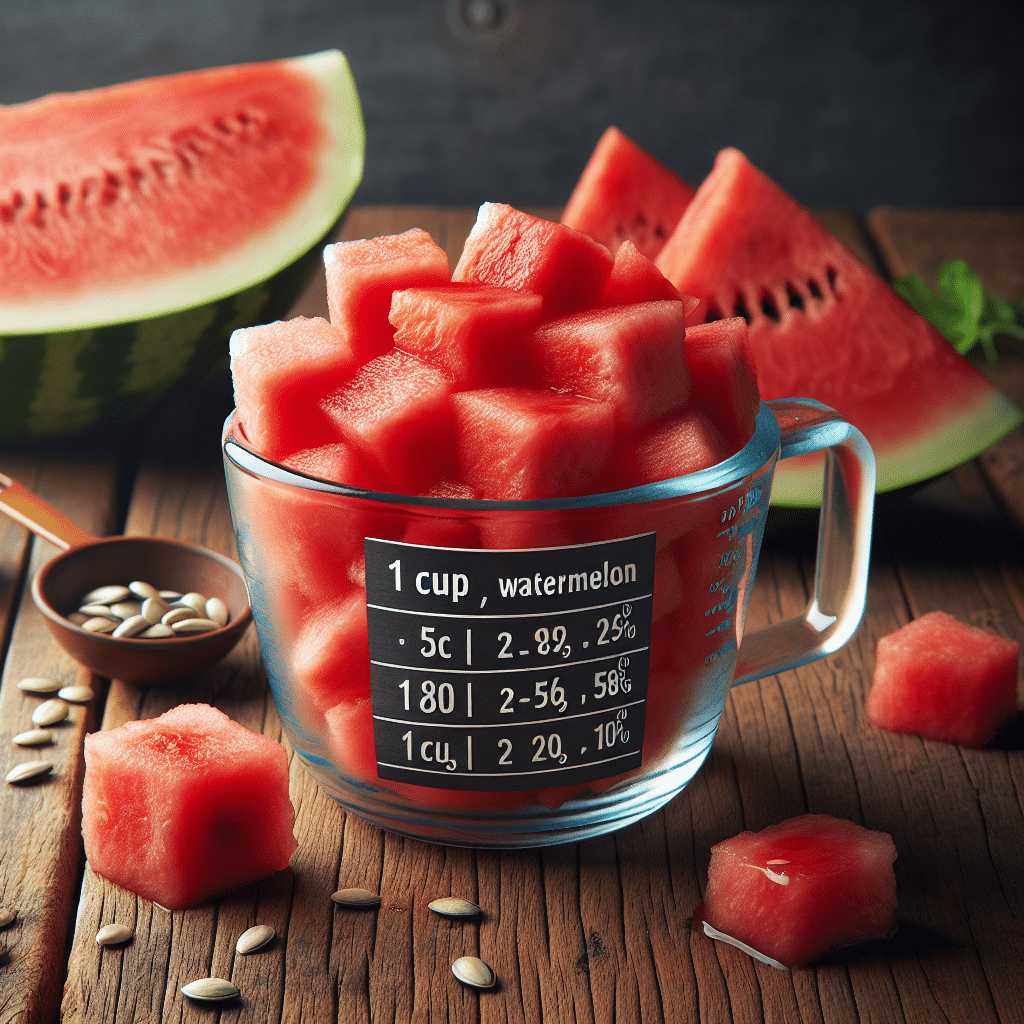 Calories in 1 Cup Watermelon Cubes: Snack Idea