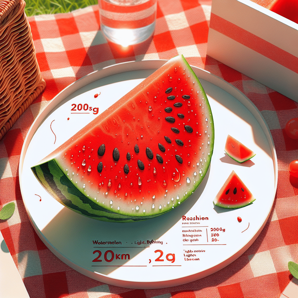 200g Watermelon Calories: Light, Refreshing Snack