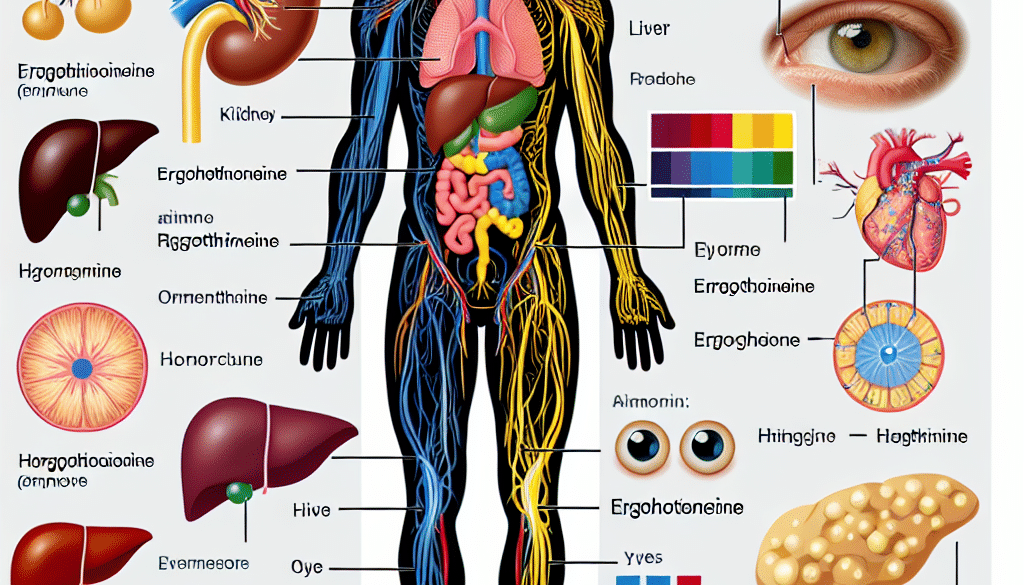 Where is ergothioneine found in the body?