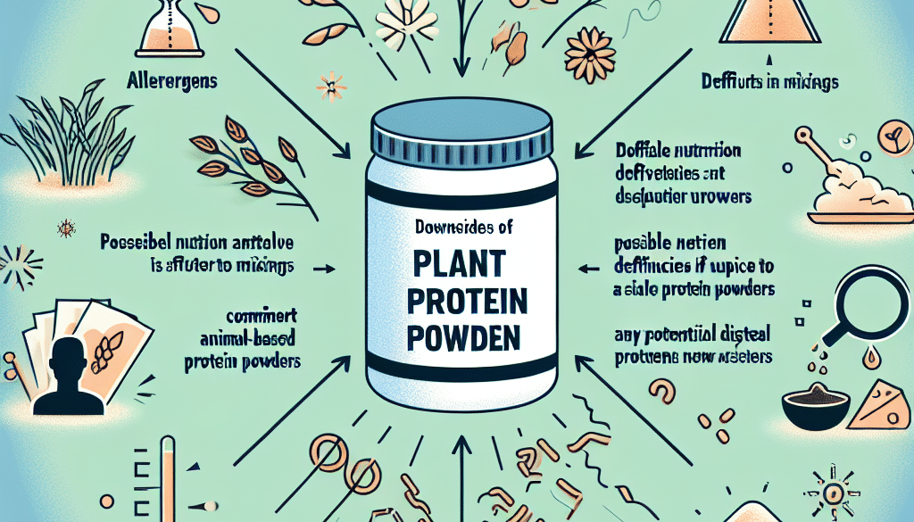 What are the downsides to plant protein powder?