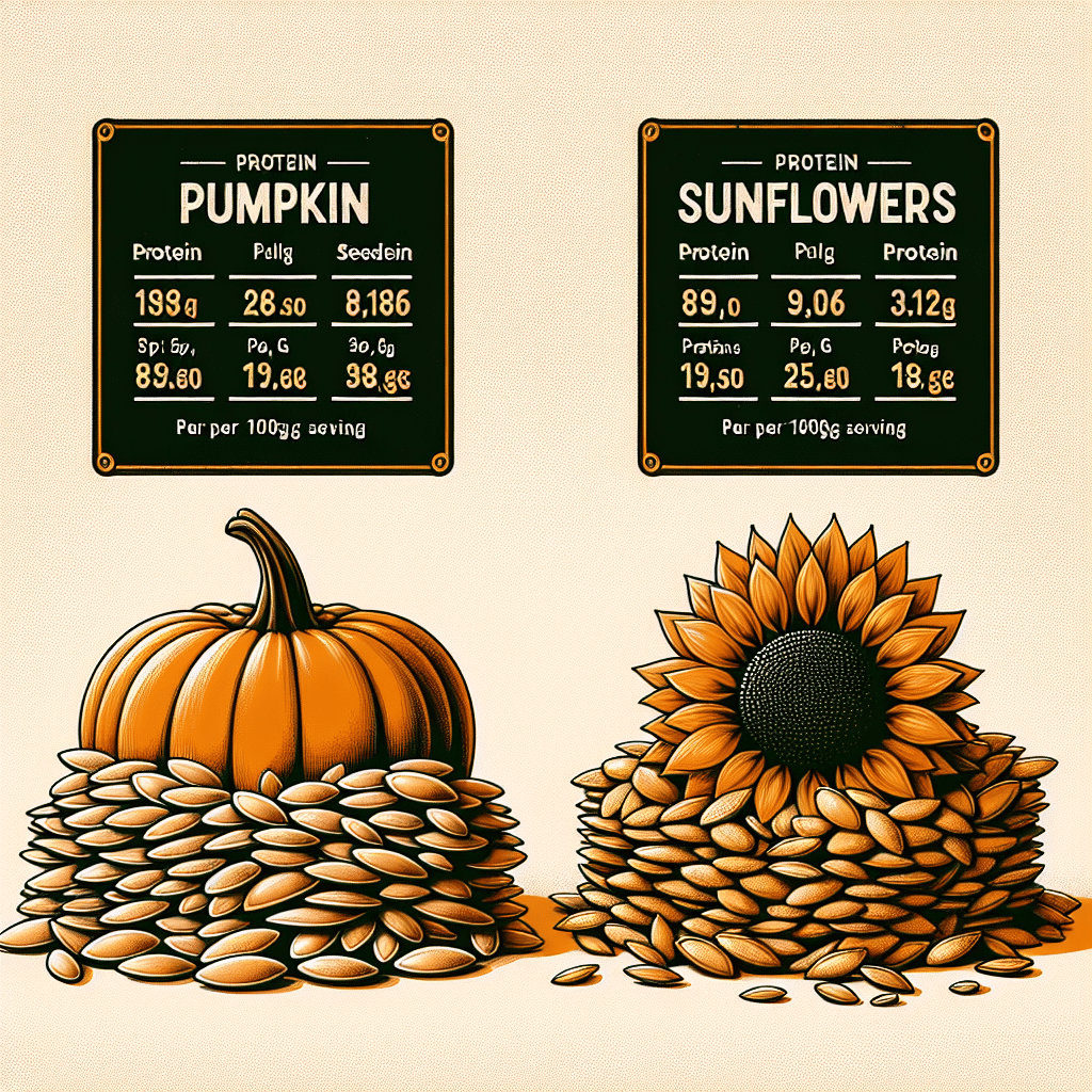 What Has More Protein Sunflower Seeds Or Pumpkin Seeds?