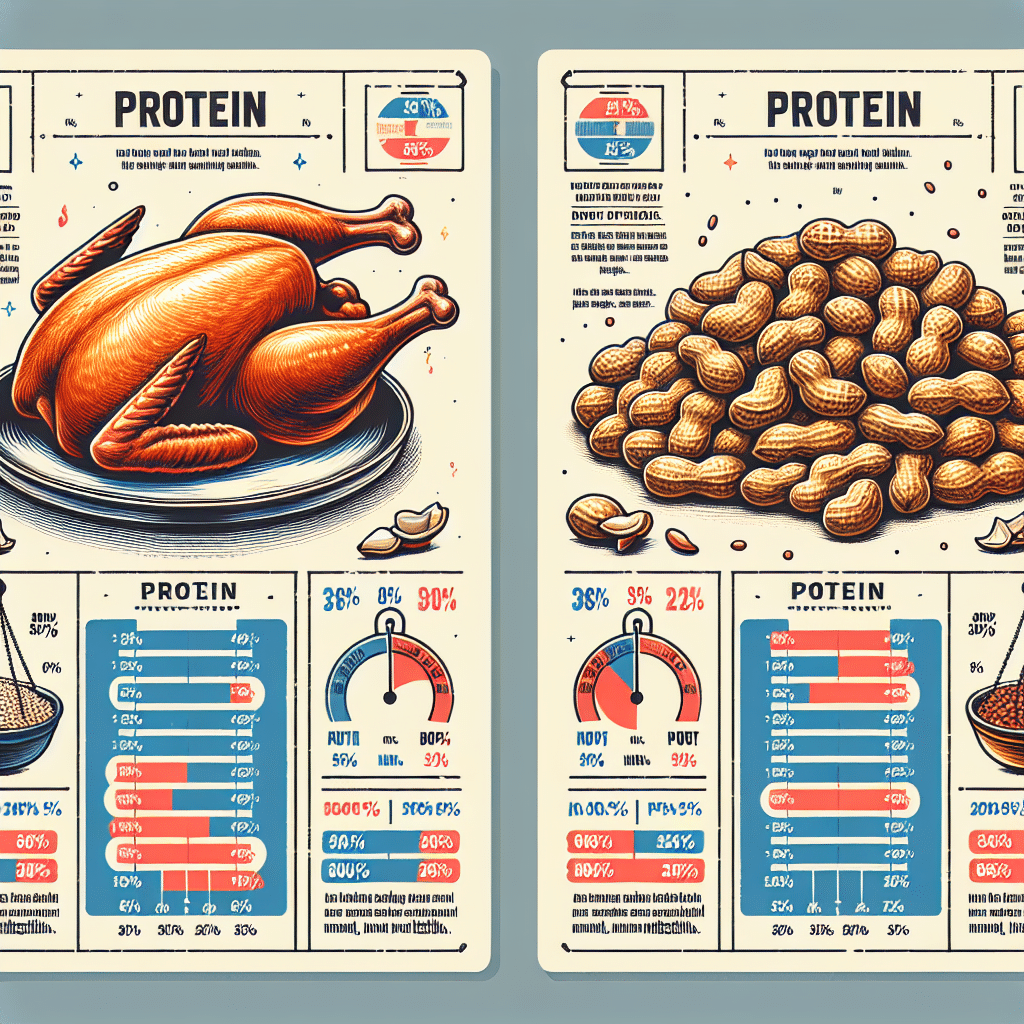 Which Has More Protein Chicken Or Peanuts?