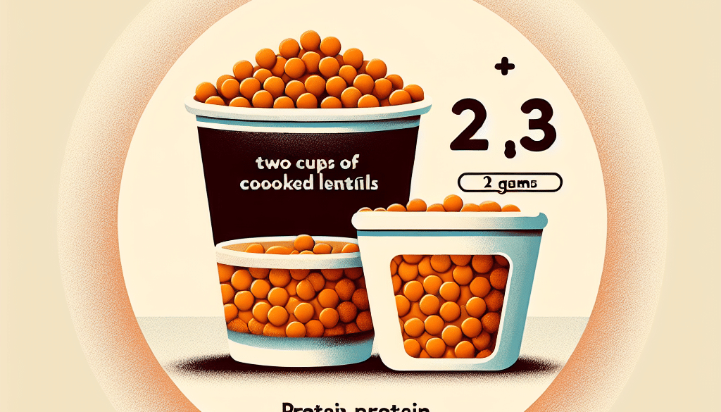 How Much Protein Is In 2 Cups Of Cooked Lentils?