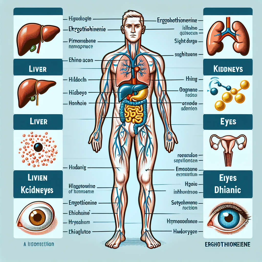 Where is ergothioneine found in the body?