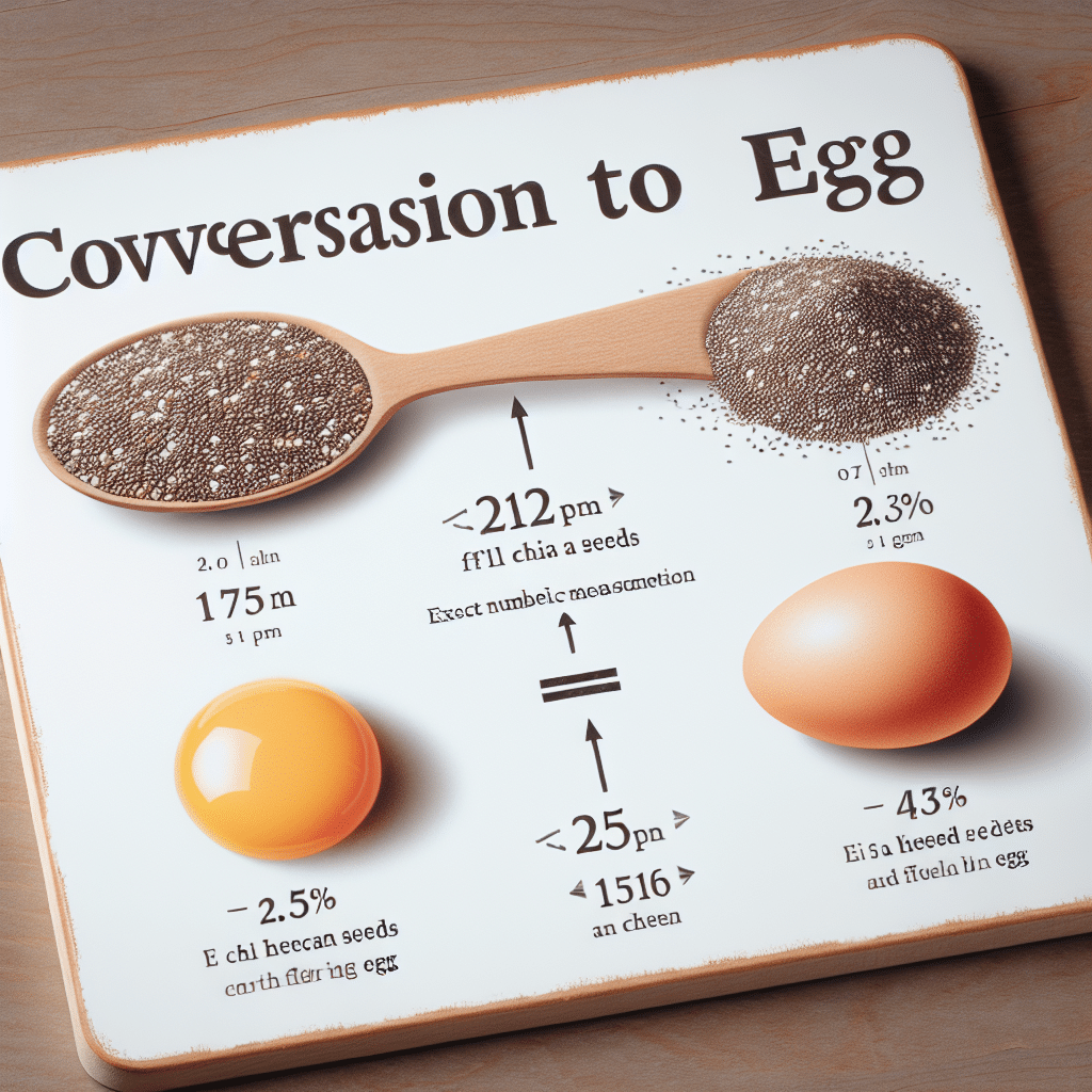 How Many Tablespoons Of Chia Seeds Equal 1 Egg?