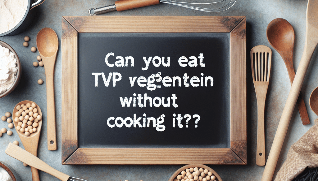 Can You Eat TVP Without Cooking It?