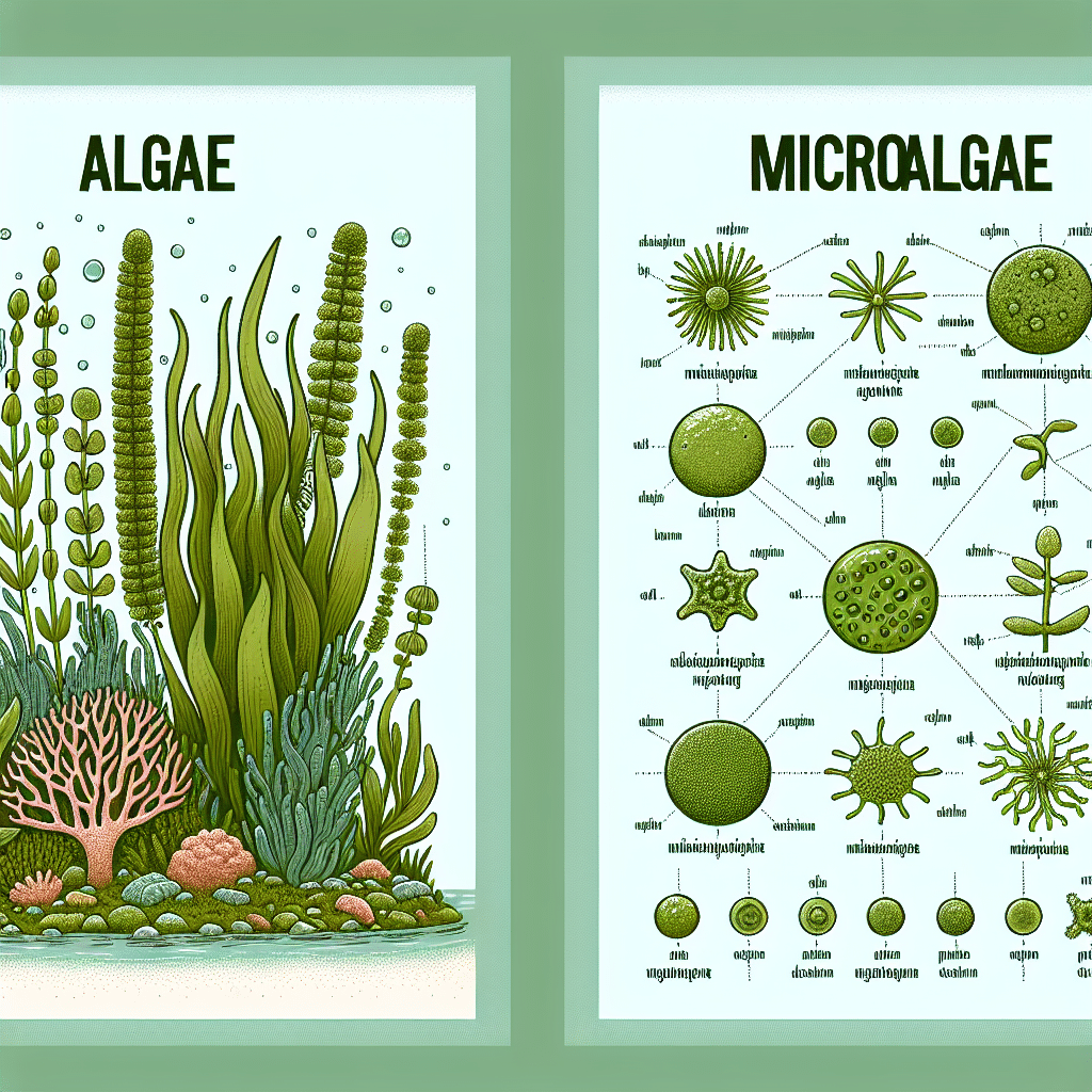 В чем разница между водорослями и микроводорослями? -ETпротеин