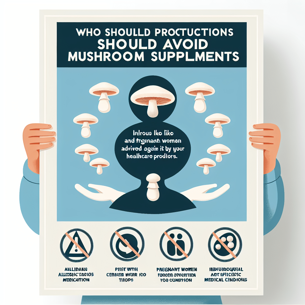 Who should not take mushroom supplements?