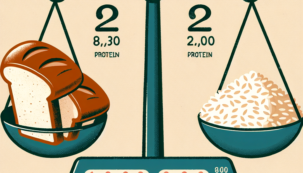 What Has More Protein Bread Or Rice?