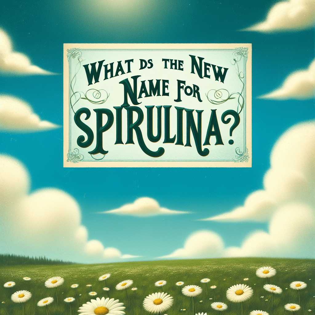 What Is The New Name For Spirulina?