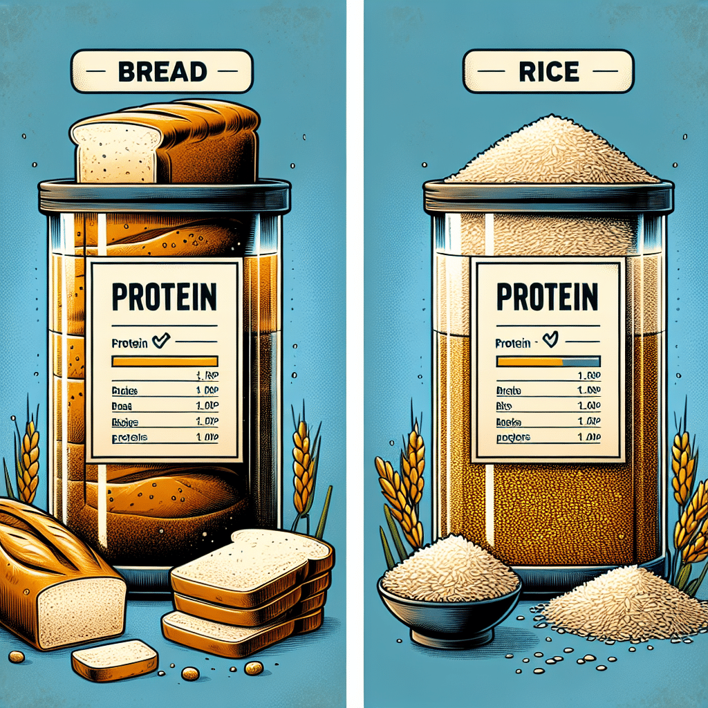 What Has More Protein Bread Or Rice?