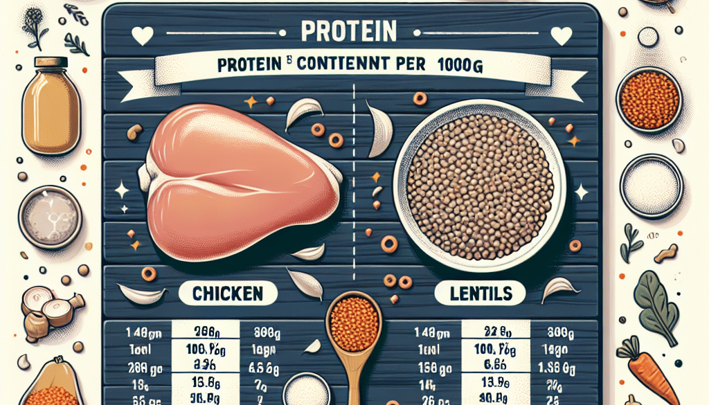 What Has More Protein Chicken Or Lentils?