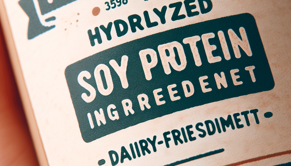 Is Hydrolyzed Soy Protein Dairy?