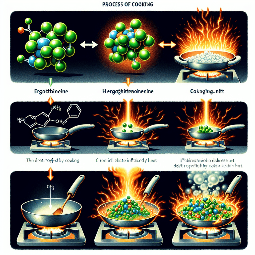 Does cooking destroy ergothioneine?