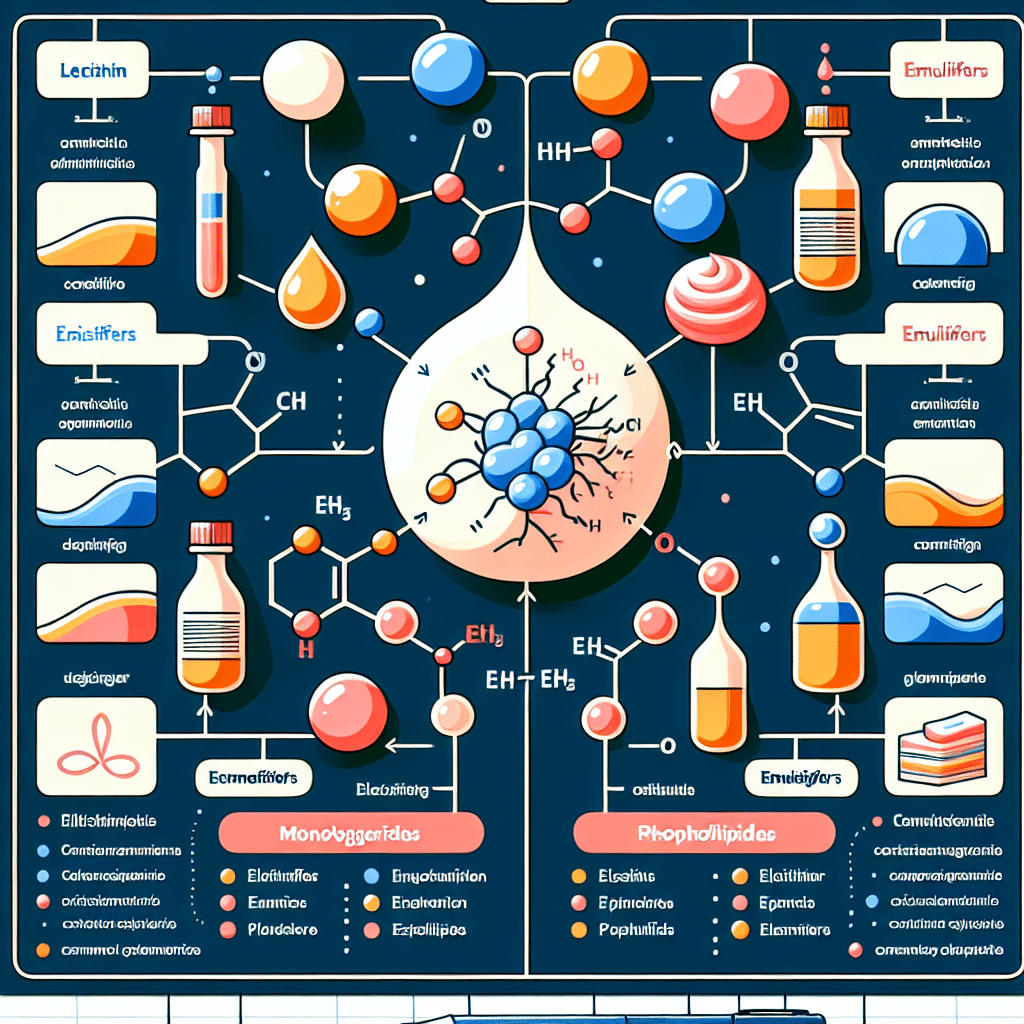 What are the different types of emulsifiers?