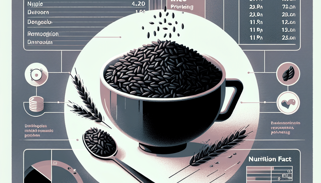 How much protein is in a cup of cooked black rice?