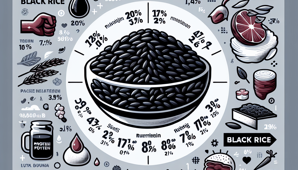 ls black rice high in protein?