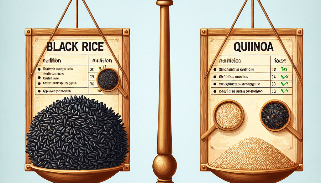 Which is healthier black rice or quinoa?