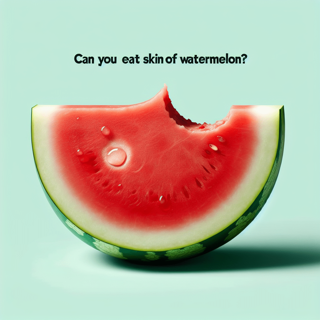 Can You Eat Skin Of Watermelon?