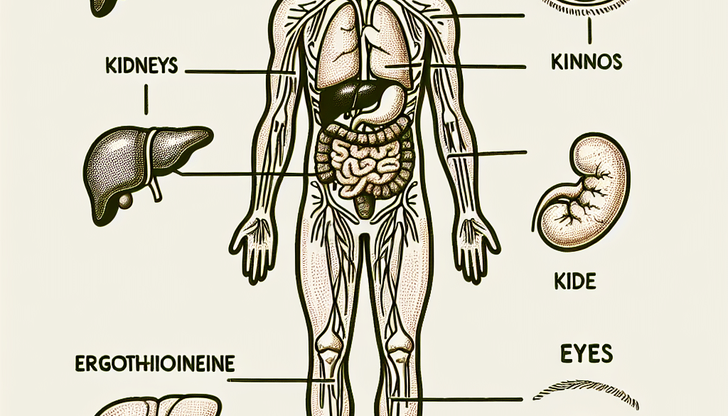 Where is ergothioneine stored in the body?