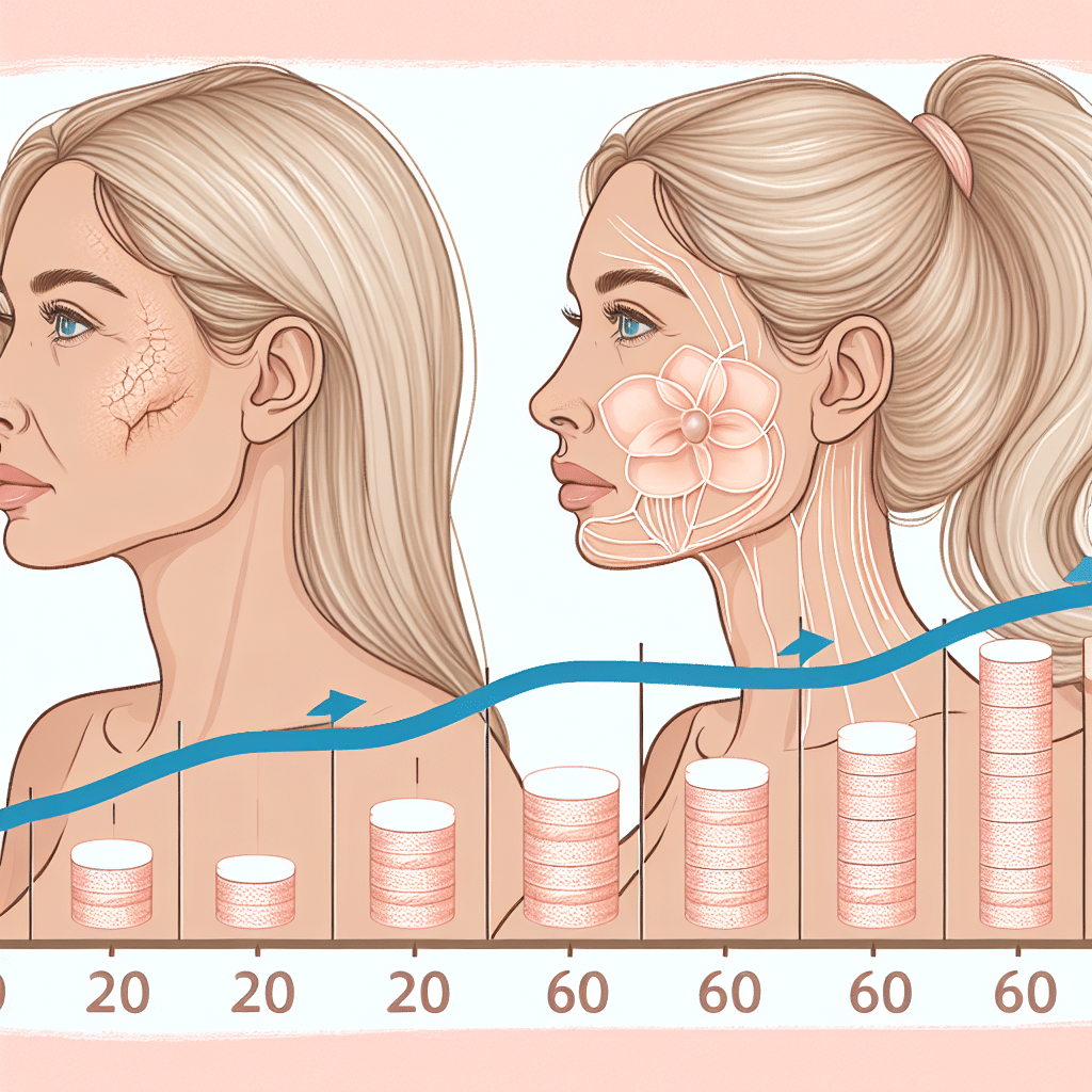 At what age does a woman stop producing collagen?