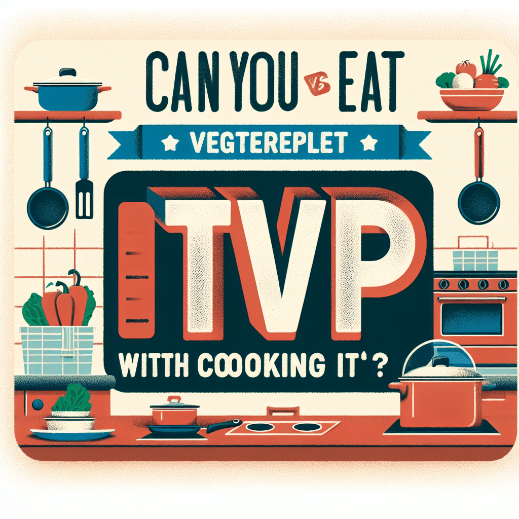 Can You Eat TVP Without Cooking It? -ETprotein