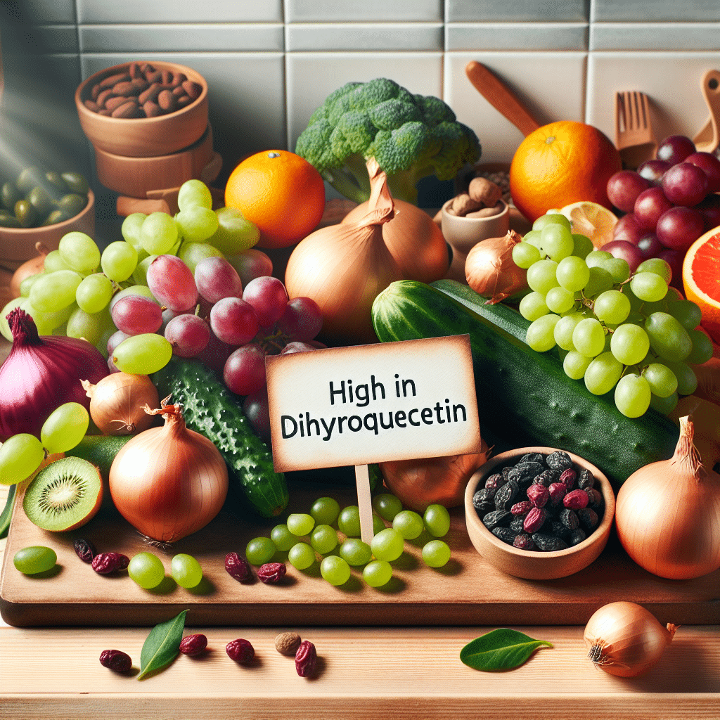 What foods are high in dihydroquercetin?