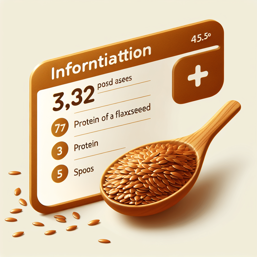 How Much Protein Is In A Spoon Of Flaxseed?