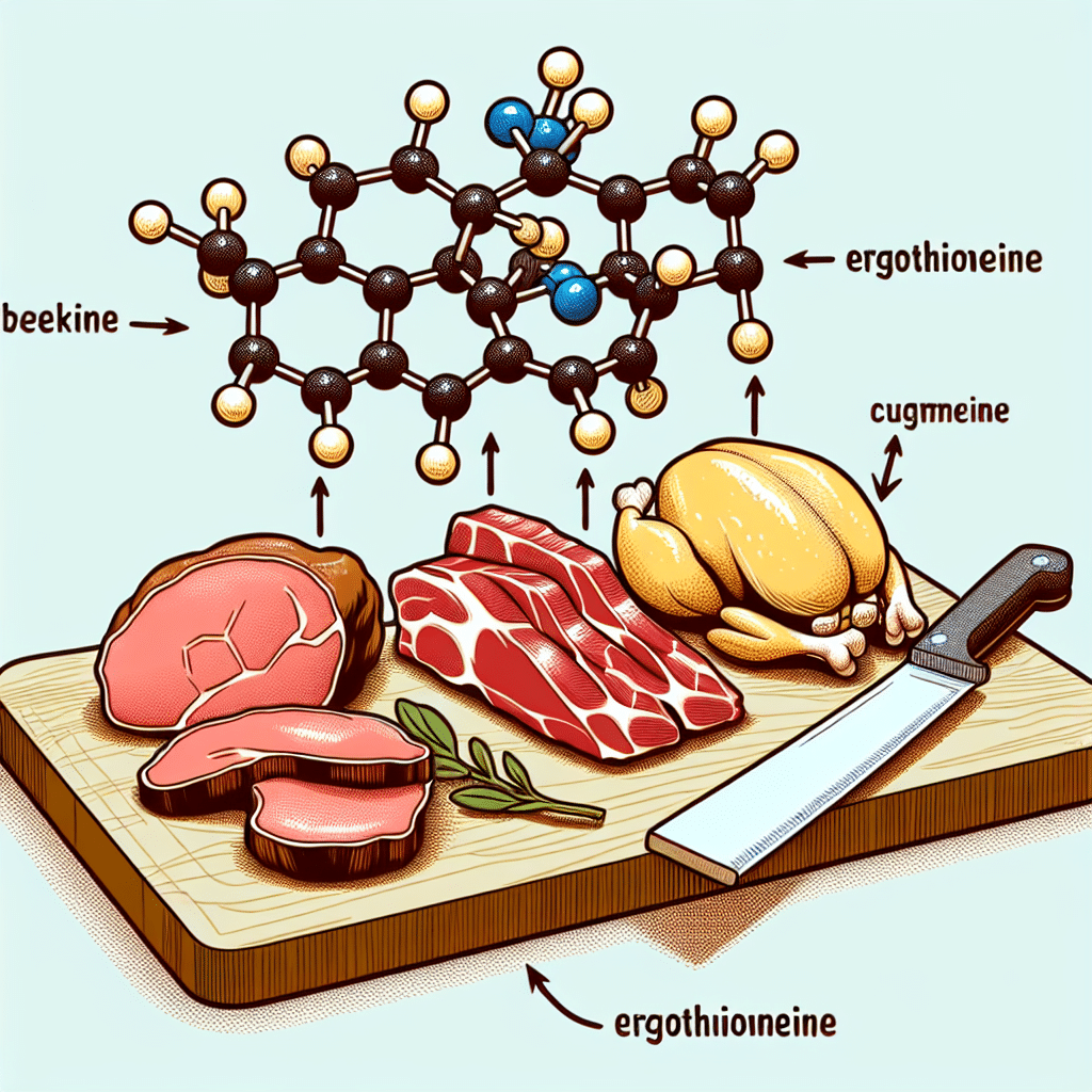 ls ergothioneine found in meat?