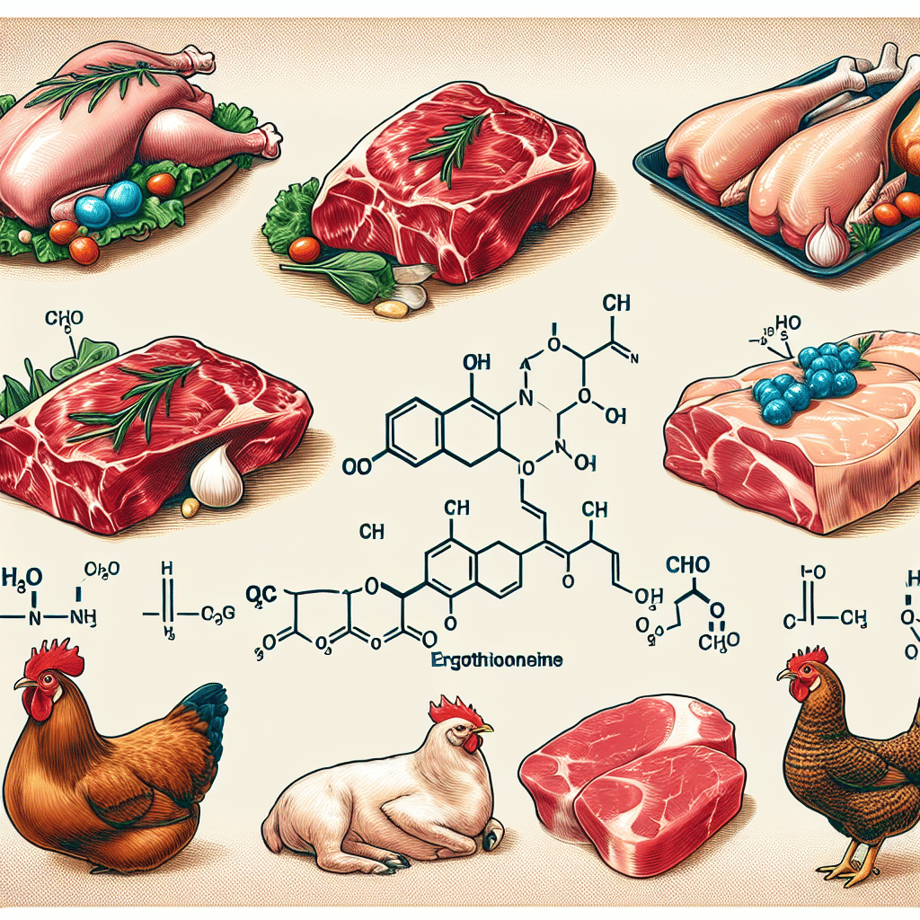 Is ergothioneine found in meat?