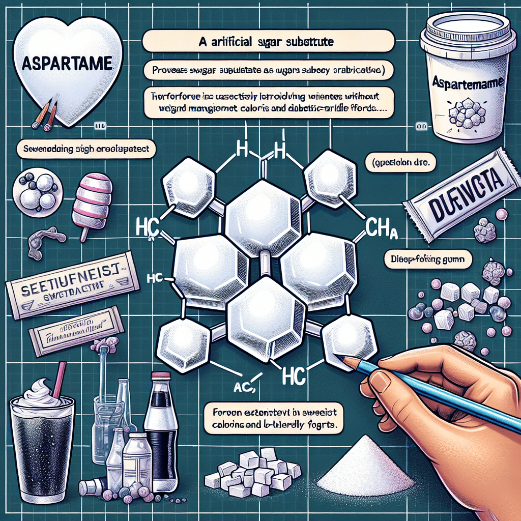 What is aspartame and why use it in food processing?