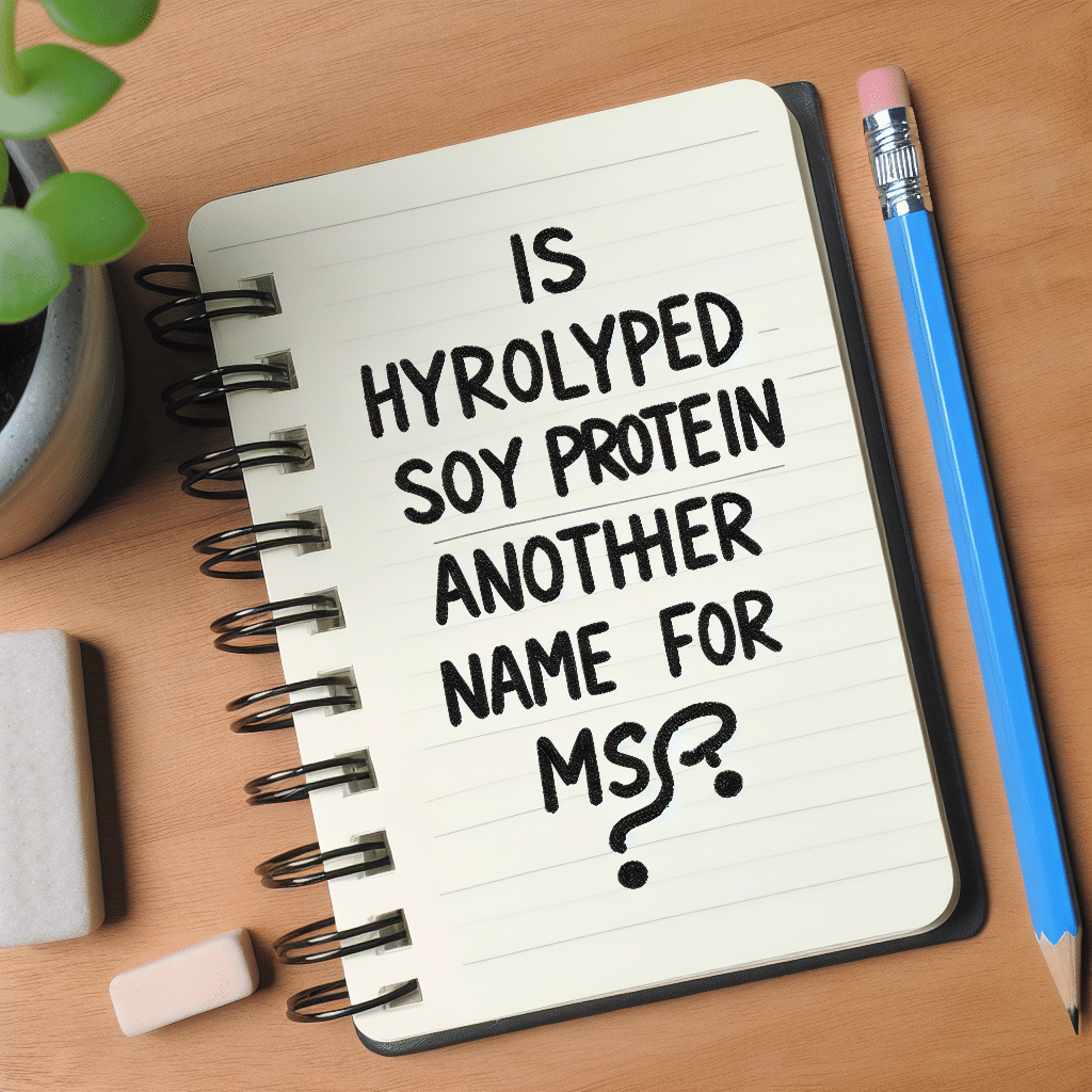 Is Hydrolyzed Soy Protein Another Name For Msg?