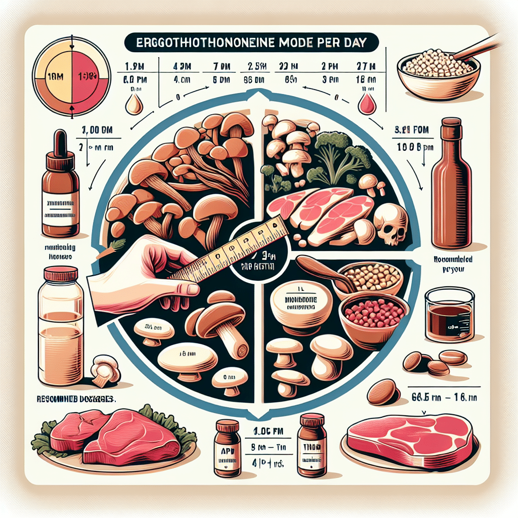How much ergothioneine per day?