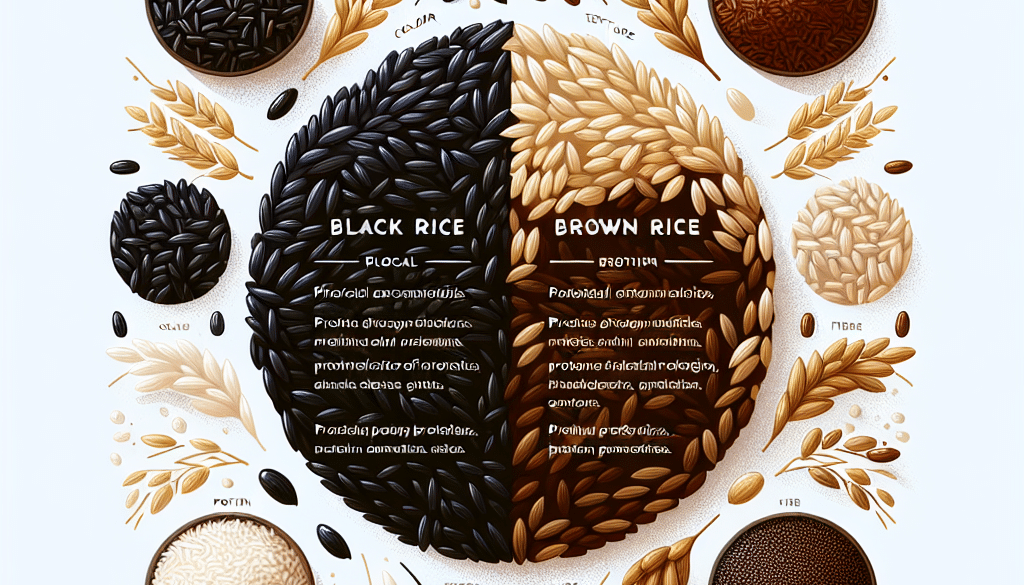 What's the difference between black rice and brown rice?