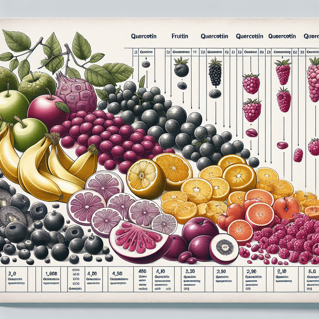 В каком фрукте больше всего кверцетина? -ETпротеин