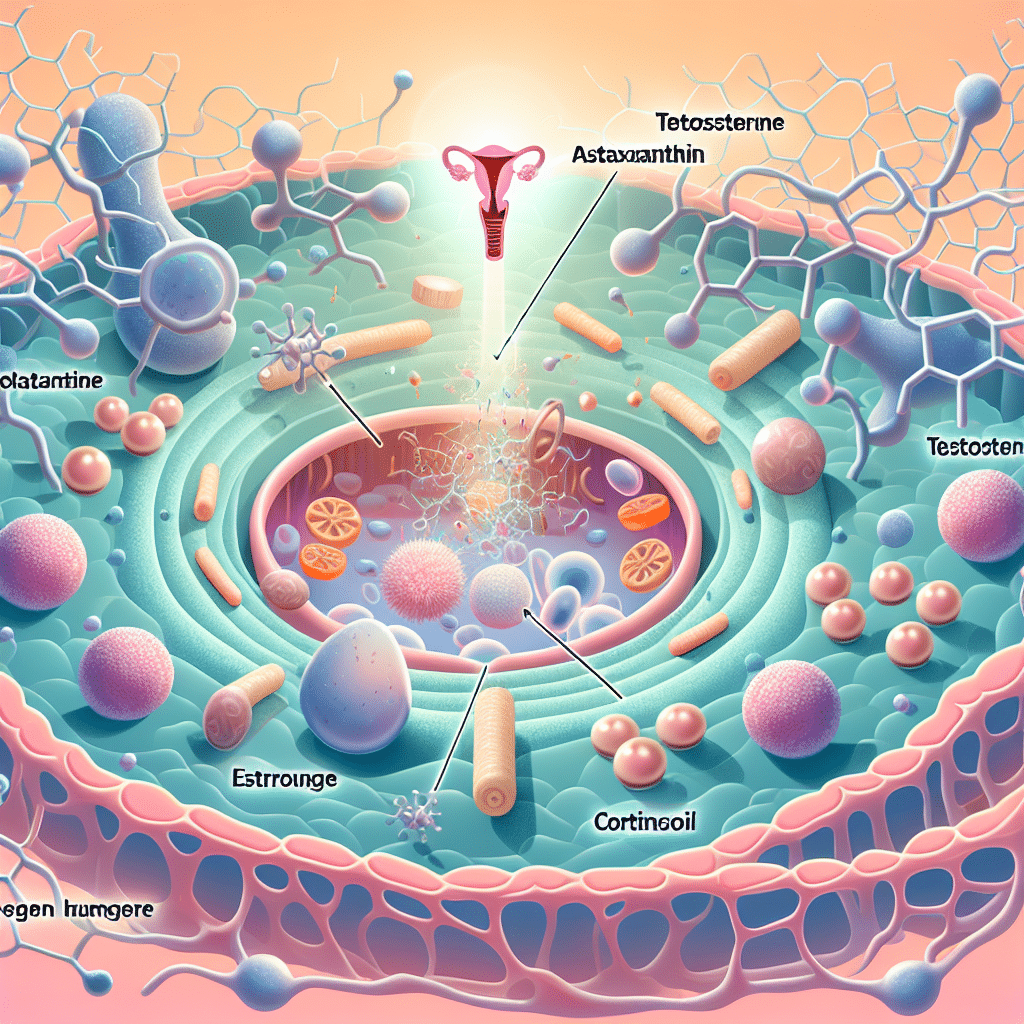 Does astaxanthin affect hormones?