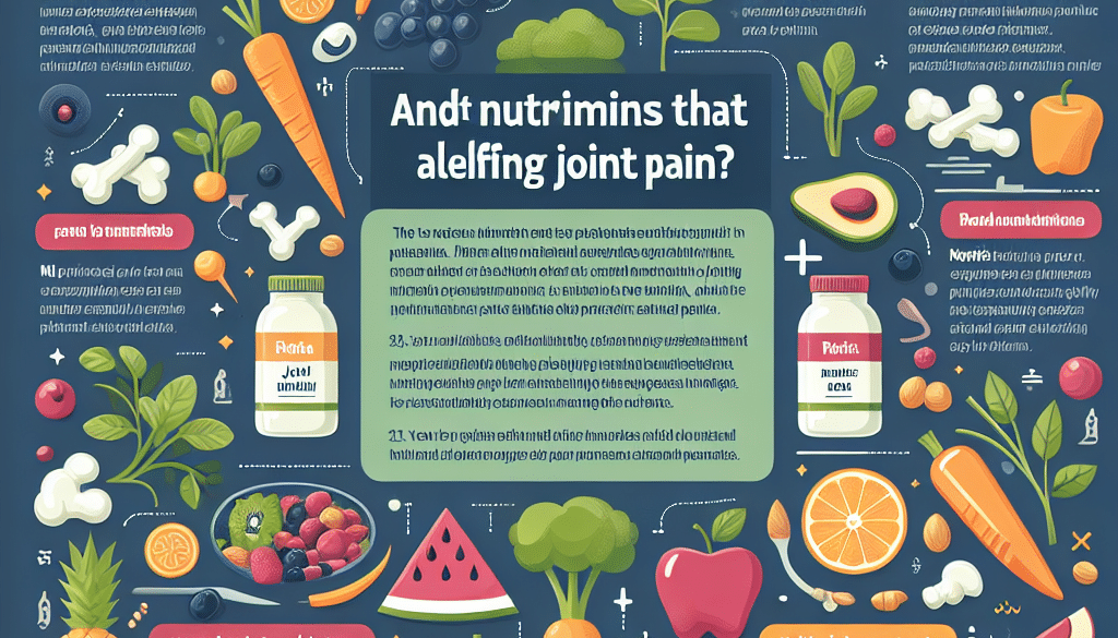 Which Nutrients Help with Joint Pain? A New Study