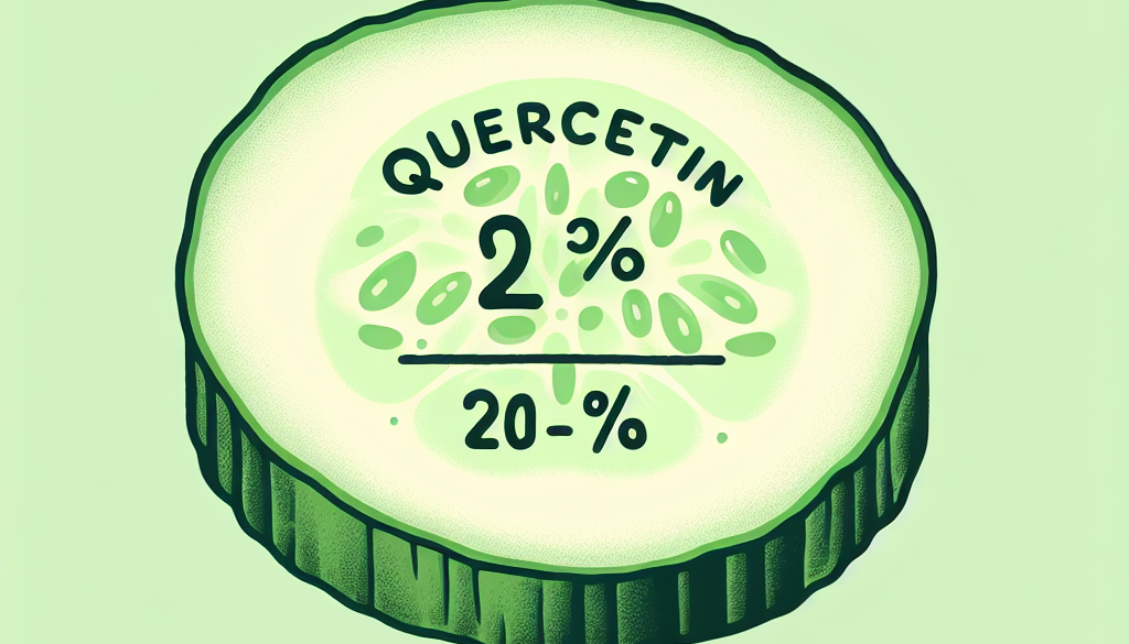 How much quercetin is in a cucumber?