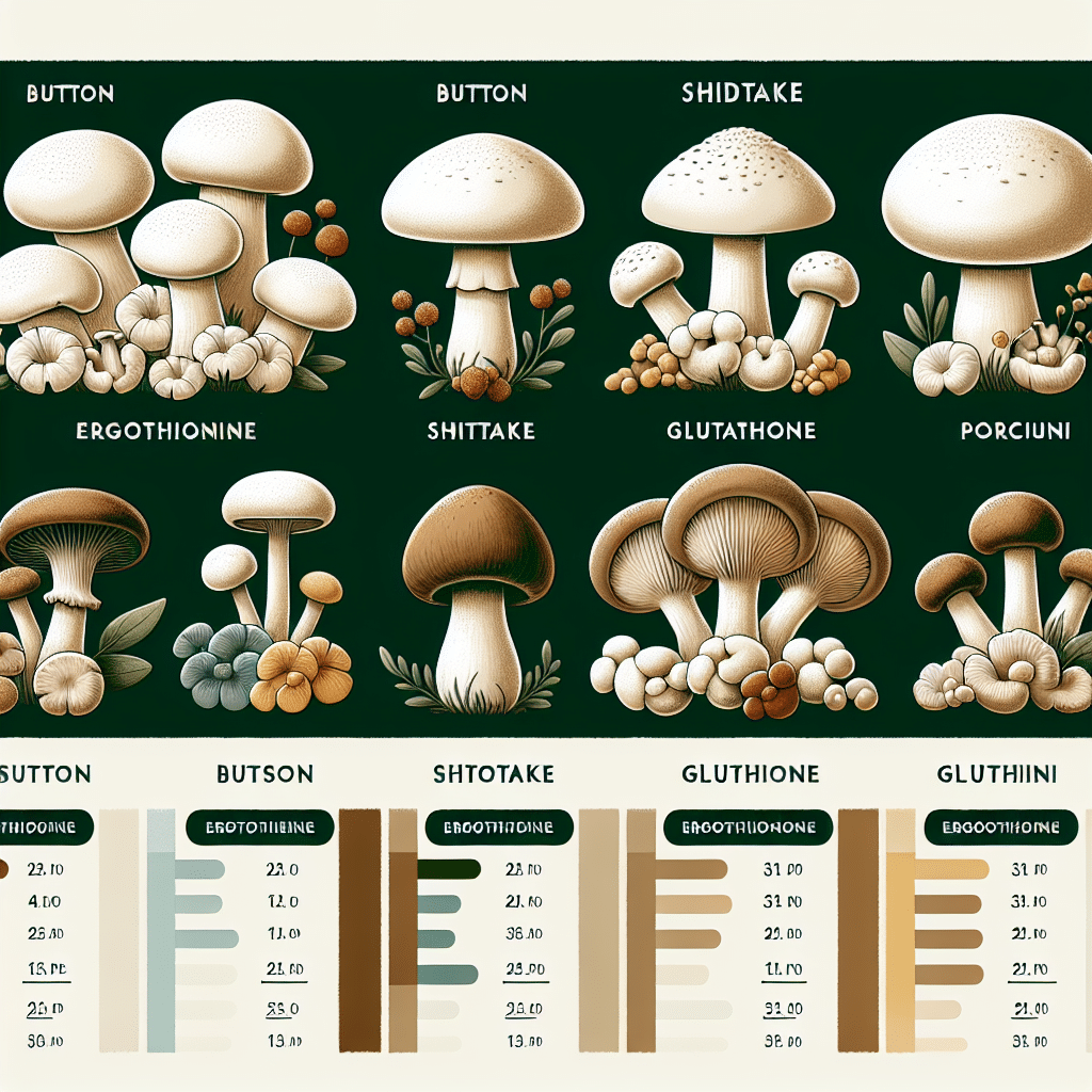 Ergothioneine and Glutathione: List of Mushrooms Containing