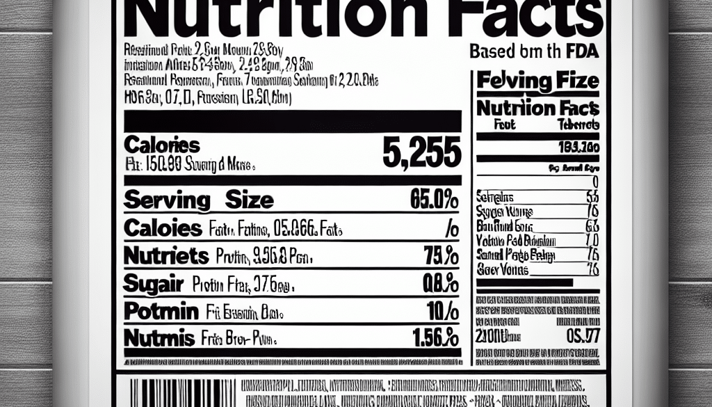 Nutrition Facts Label: FDA's Modernization Efforts