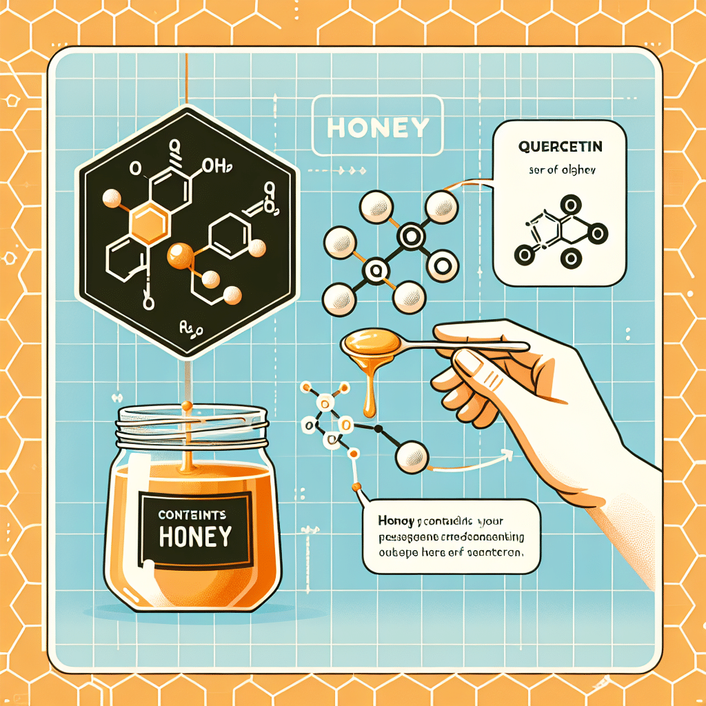 Does honey contain quercetin?