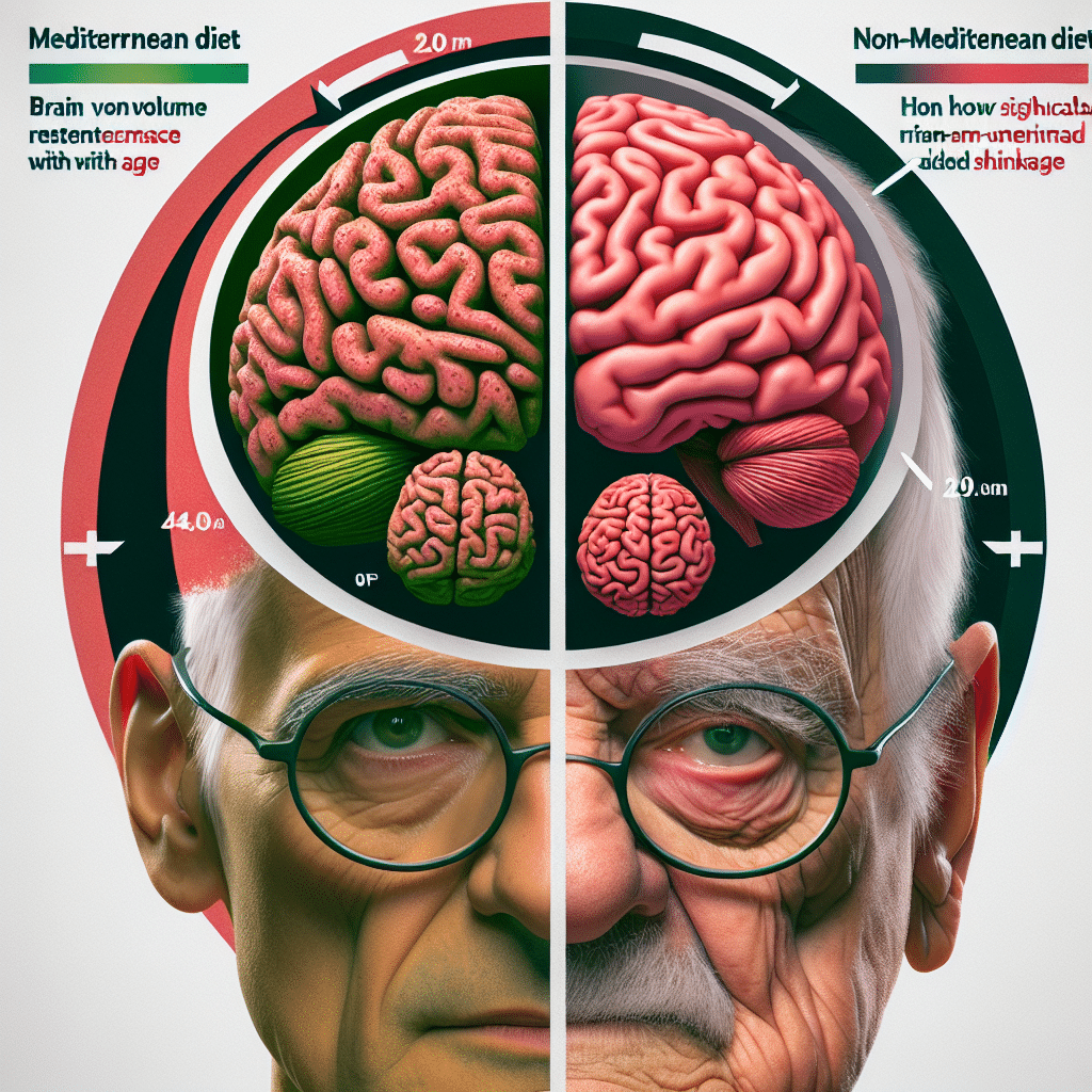 Mediterranean Diet: Brain Volume Retention with Age