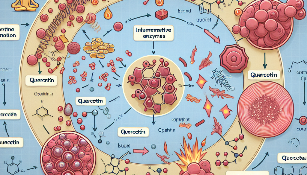 How does quercetin reduce inflammation?