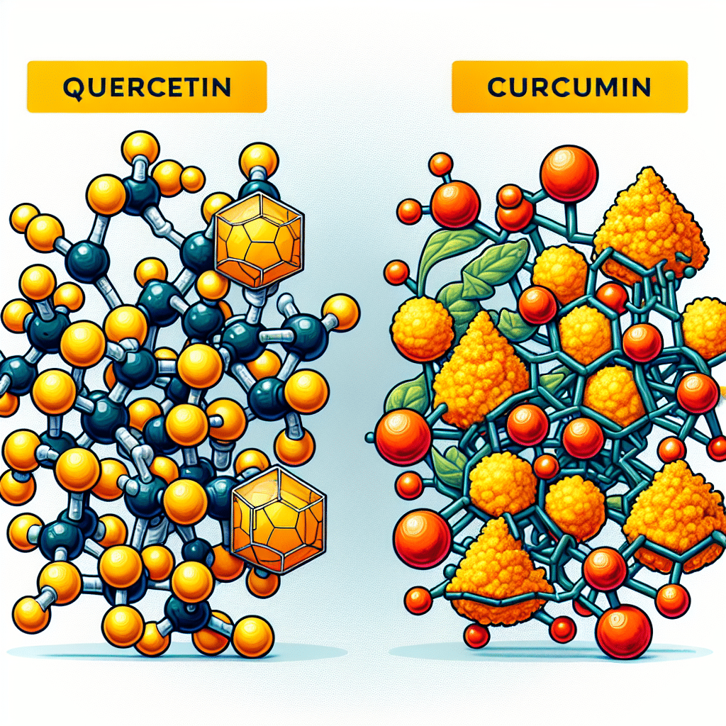 What is the difference between quercetin and curcumin?