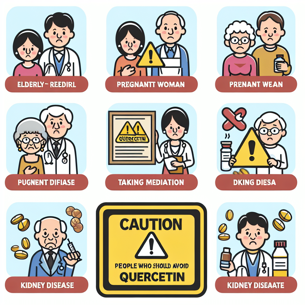 Who should avoid quercetin?