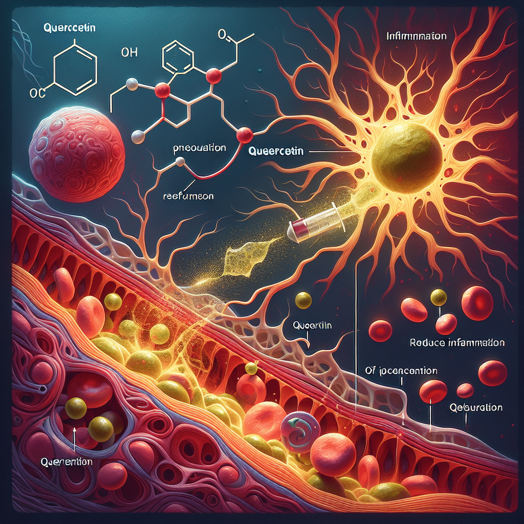 How does quercetin reduce inflammation?