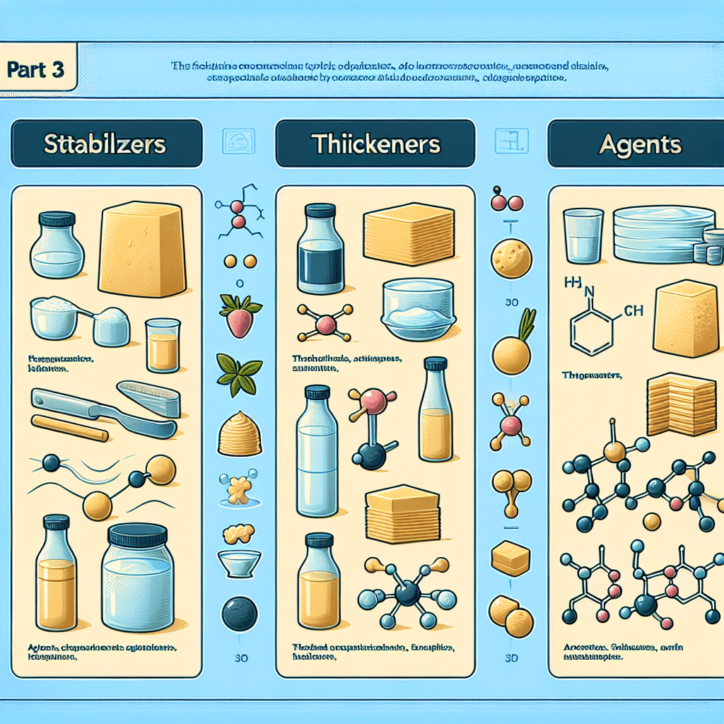 Food Additives Part 3: Stabilizers, Thickeners, and Agents Examined