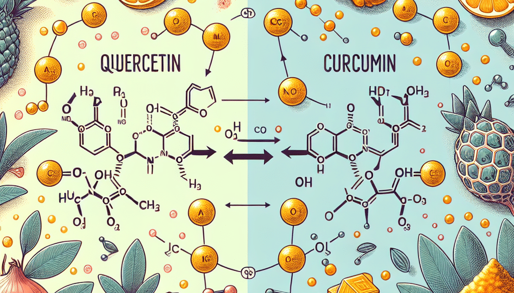 What is the difference between quercetin and curcumin?