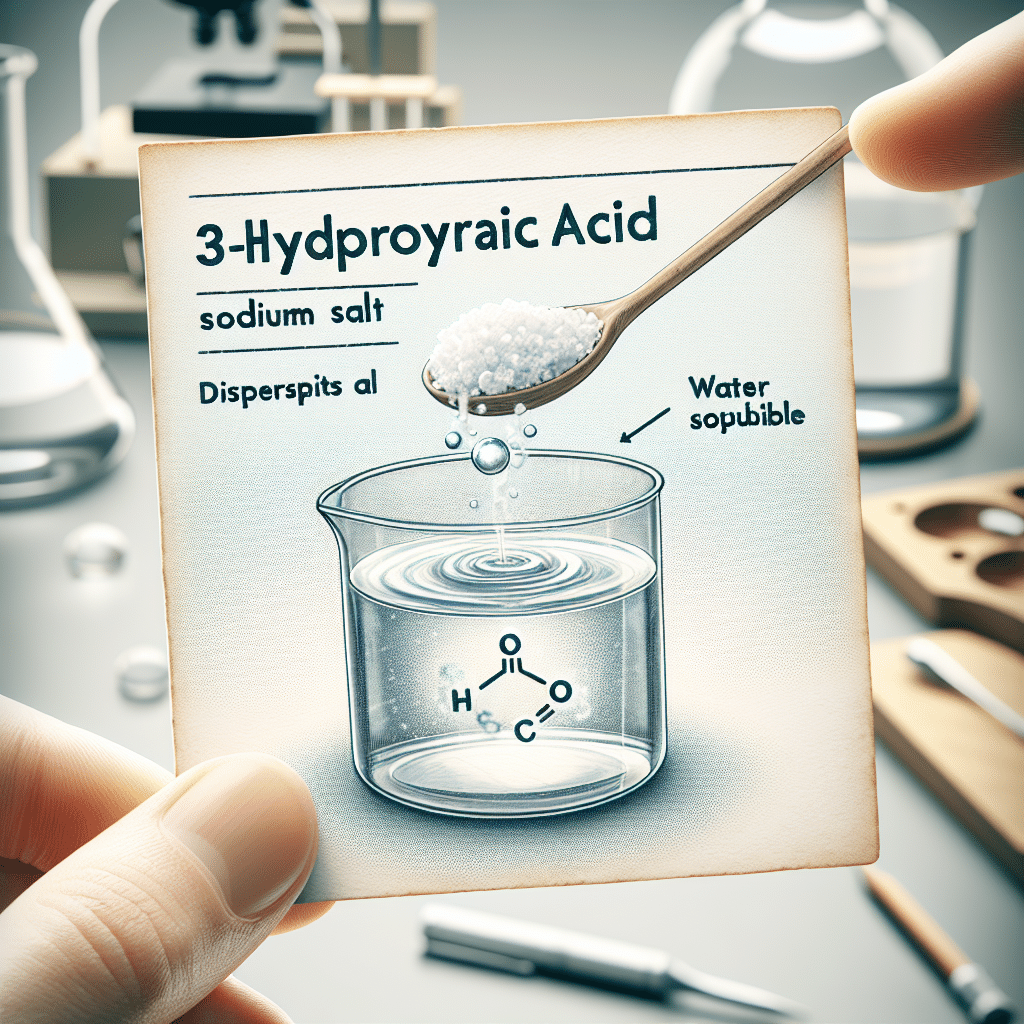 3-Hydroxybutyric Acid Sodium Salt Water Solubility