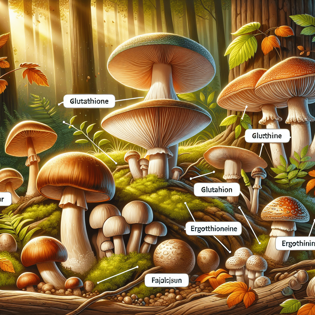 Mushroom Species High in Glutathione and Ergothioneine: Best Choices